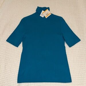 Anne Klein Short Sleeve Turtleneck